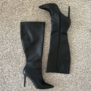 INC Leather Knee-High Boots